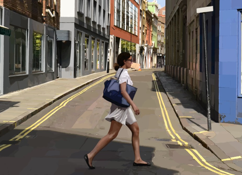 I made you cross the street